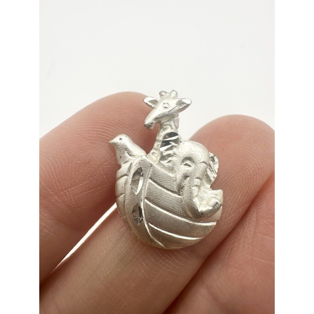 Vintage Noahs  Ark Charm Pendant 925 STERLING SILVER